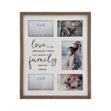 Love Is Family' Wall Hanging Photo Gallery Collage 40x49cm