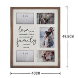 Love Is Family' Wall Hanging Photo Gallery Collage 40x49cm