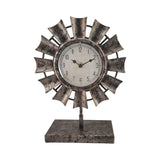 Windmill Table Clock on Base 20x28cm