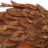 Rust Peacock Garden Statue 88x44cm