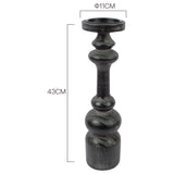 Nero Bold Pillar Candleholder 43cm