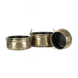 Set 3 Nested Vintage Pots Handles 38x17cm