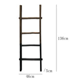 Decorative Wooden Indoor Leaning Display Ladder 46x136cm