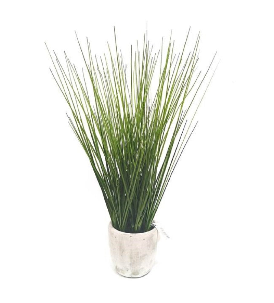 Artificial Grass: Artificial Grass in cement vase