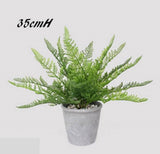 Artificial Flowers & Plants: Artificial Fern Plant in Pot 35cm