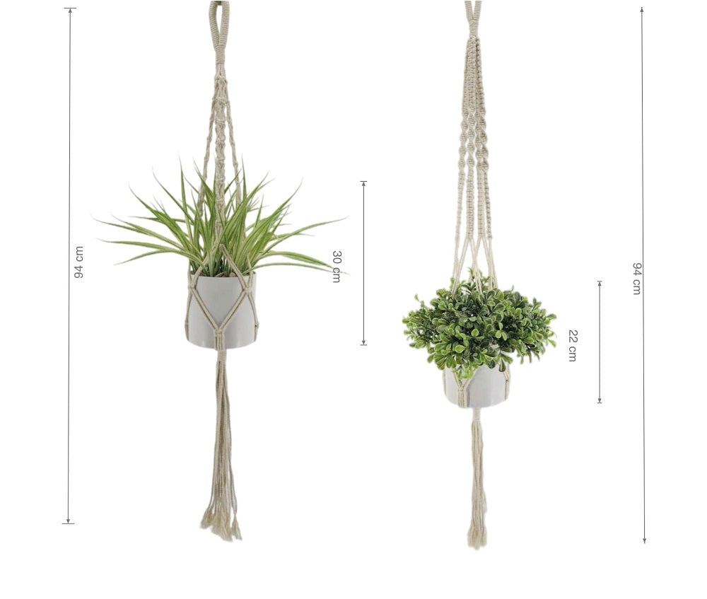 Artificial Flowers & Plants: Set 2 Artificial Hanging Plant Assort 94cm
