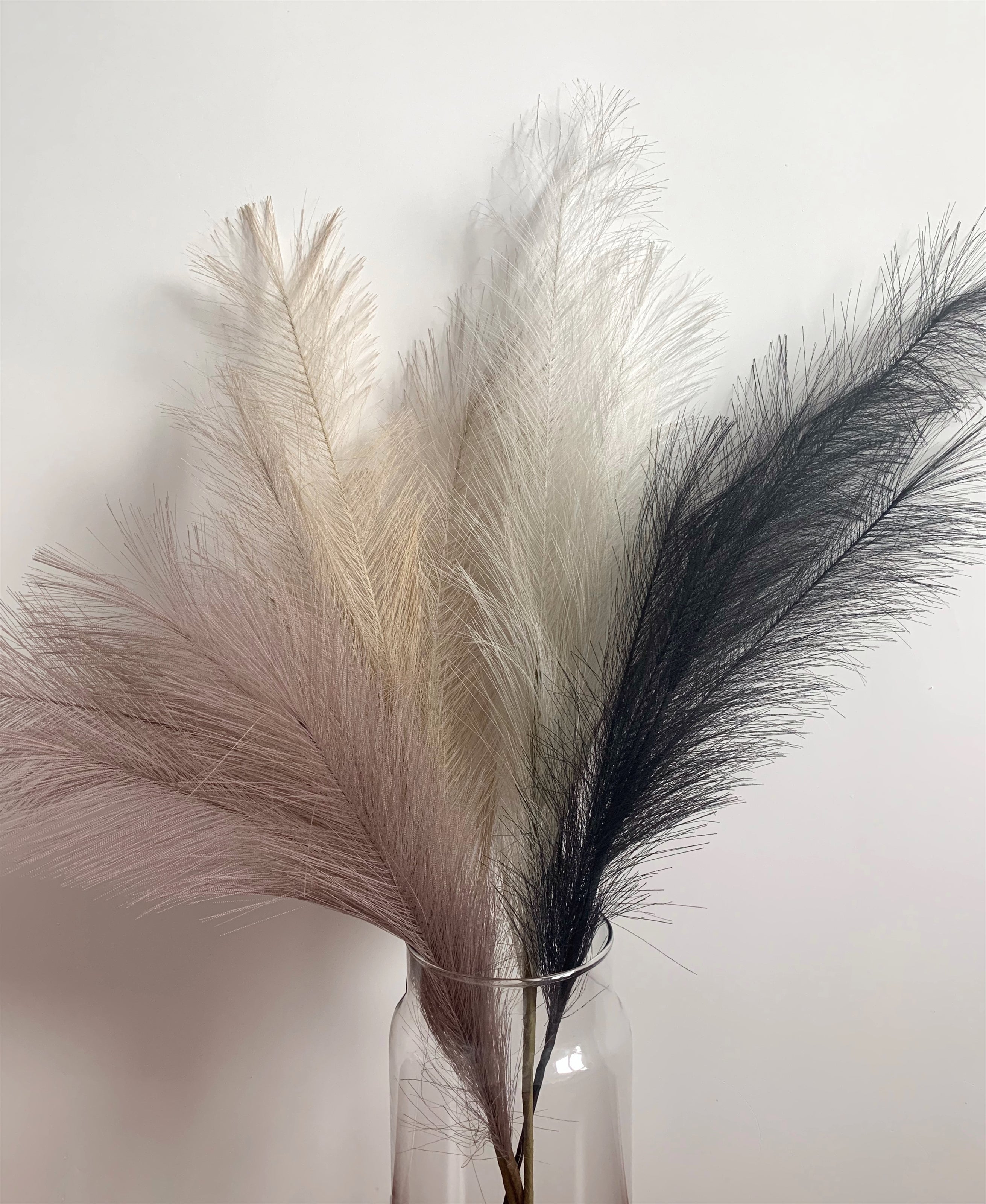 bulk 24 Artificial Pampas Grass 3 Assorted 80cm