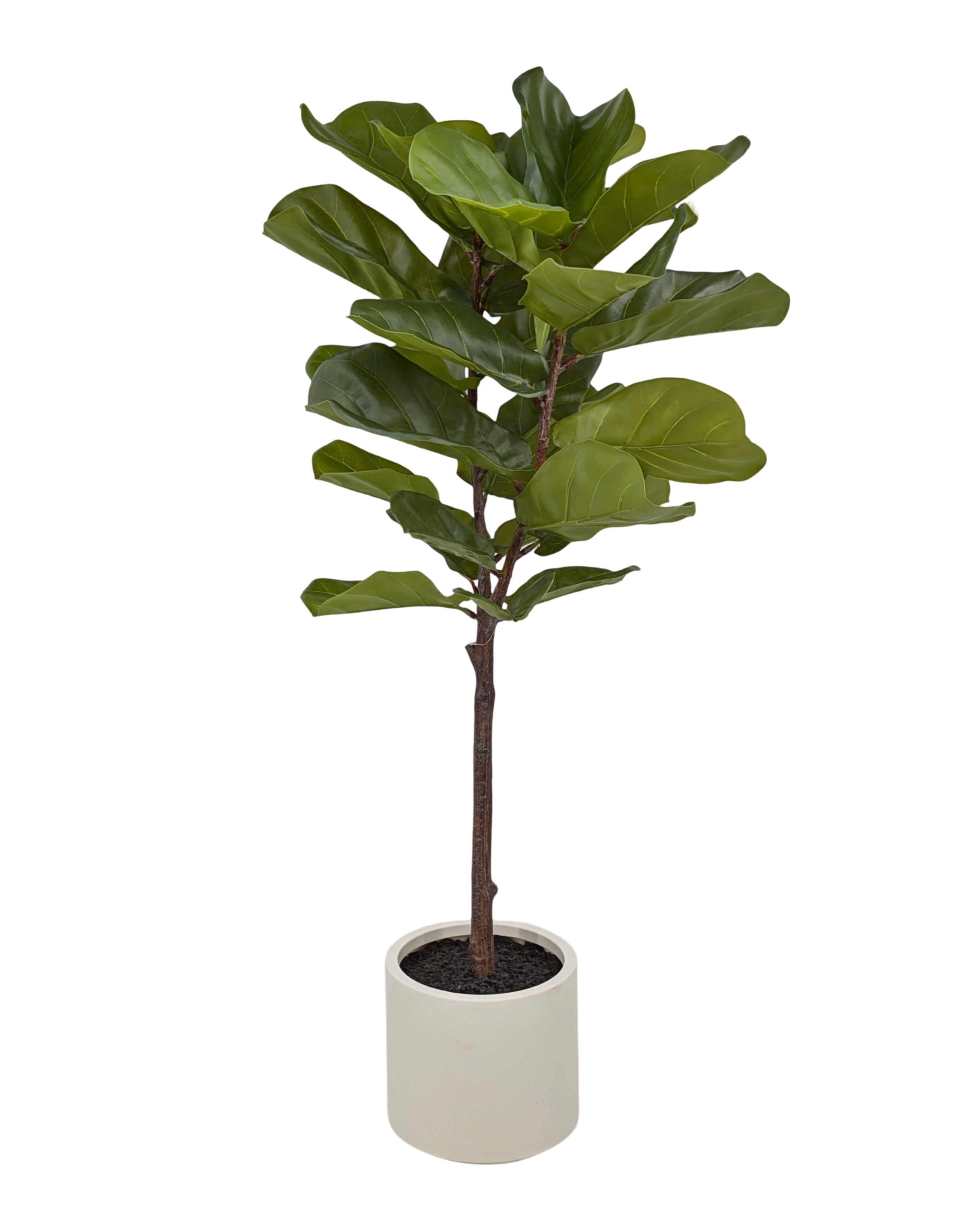 Artificial Trees: Large Artificial Fiddleleaf Tree in Pot 130cm