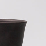 Oven Mitts & Pot Holders: Sake and Tea Cup 6cm Black Matte Flared Glaze