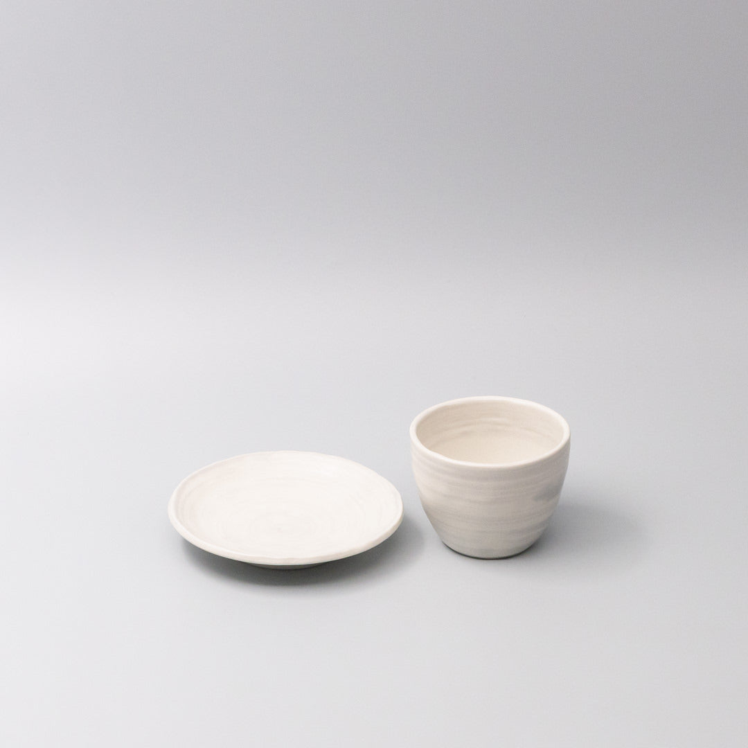 Disposable Cups: Mug 250ml Washed White
