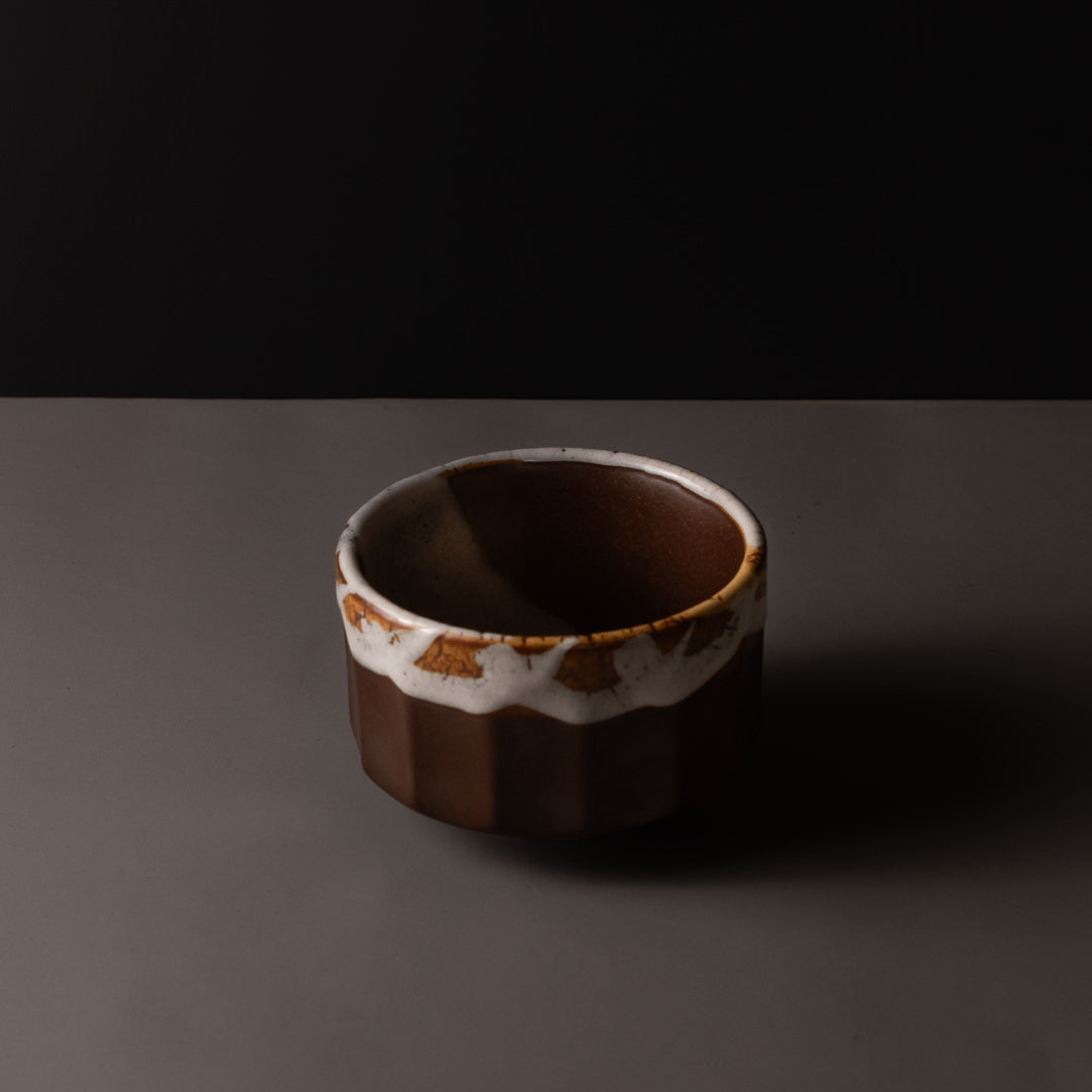 Teas & Accessories: Matcha Tea bowl 11cm Metallic Rust Glaze