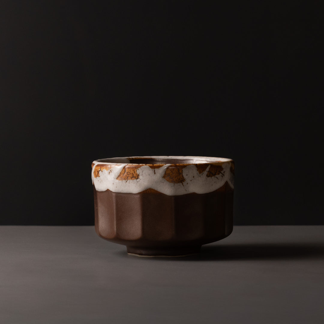 Teas & Accessories: Matcha Tea bowl 11cm Metallic Rust Glaze