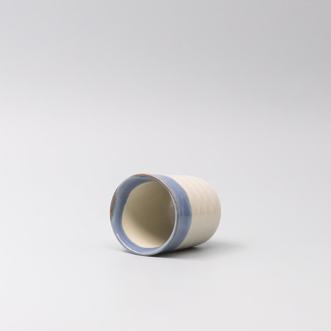 Wine & Champagne Hampers: Sushi Mug 150ml Denim Cream Glaze