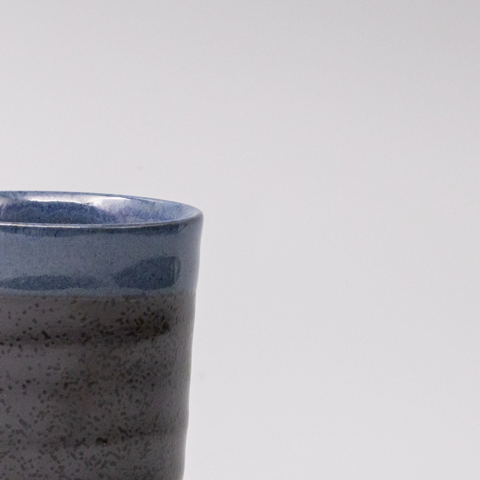 Mug 170ml Blue & Black Glaze