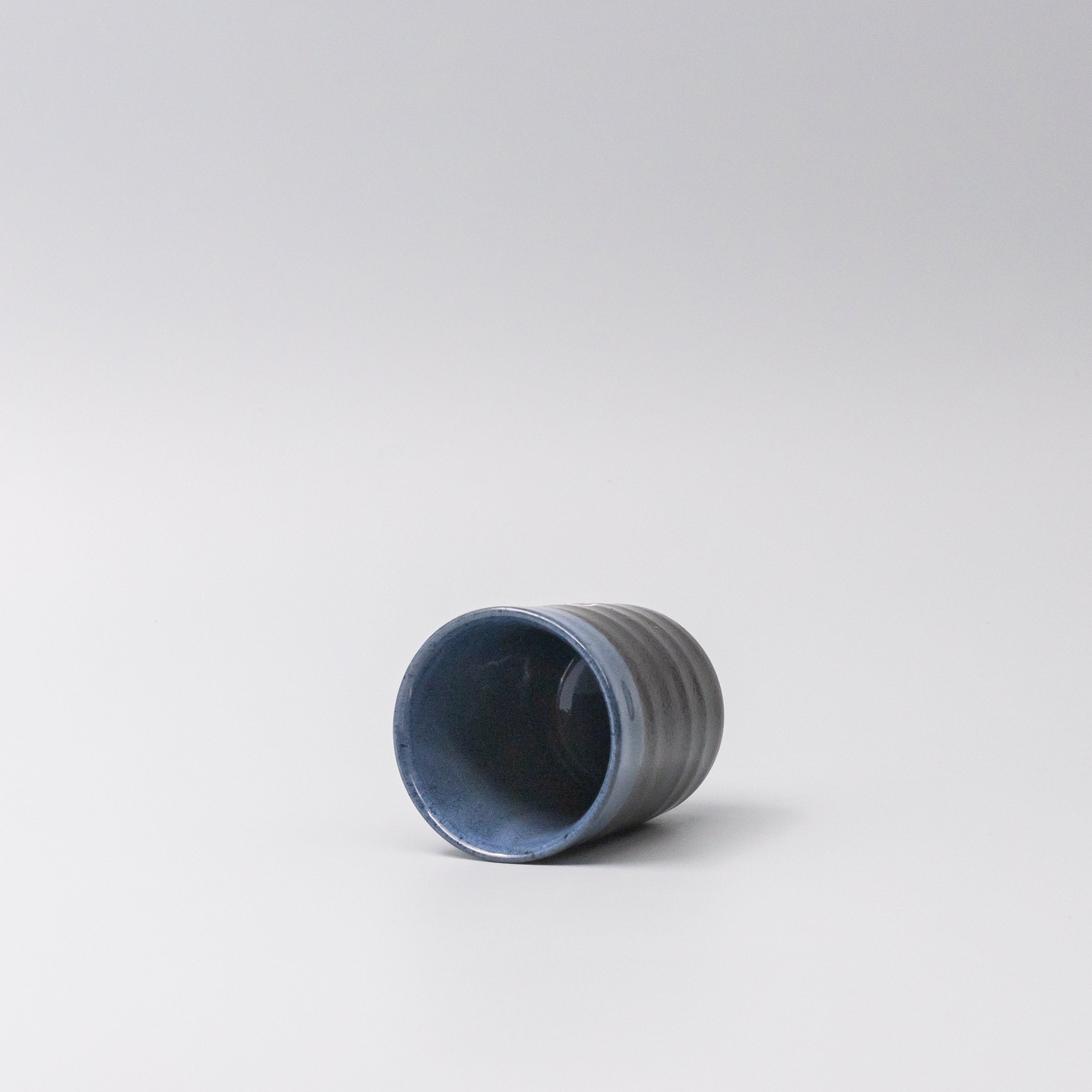 Mug 170ml Blue & Black Glaze