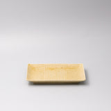 Plate Rectangular 21cm Biscuit Glaze