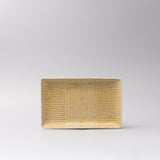 Plate Rectangular 21cm Biscuit Glaze