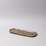Wellness Accessories: Plate Sashimi Organic Shape 13cm Sage Glaze