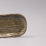 Wellness Accessories: Plate Sashimi Organic Shape 13cm Sage Glaze