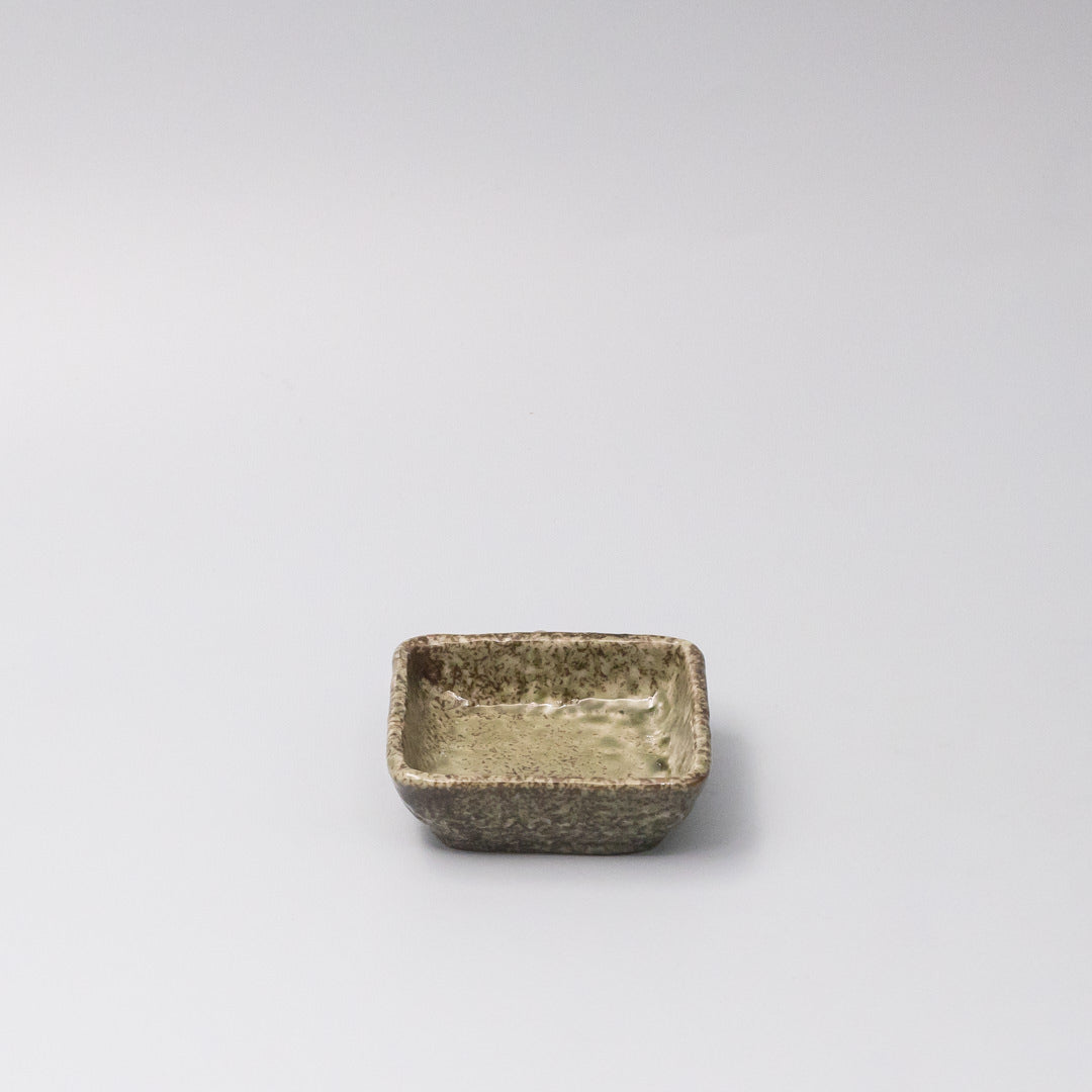 Sauce Dish Square 8cm Sage Glaze