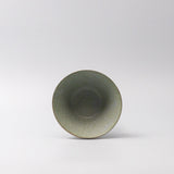 Bowl Fluted 13cm Green Fade Glaze