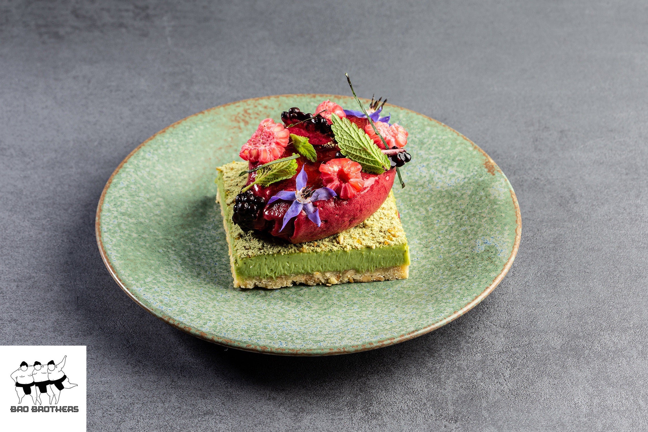 Tapas Plate 17cm Green Fade Glaze