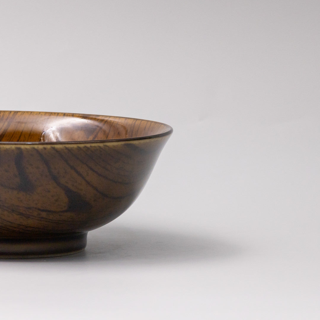 Udon Bowl 19cm Dark Kurumi Glaze