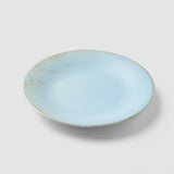 Shower Accessories: Tapas Plate 17cm Soda Blue Glaze