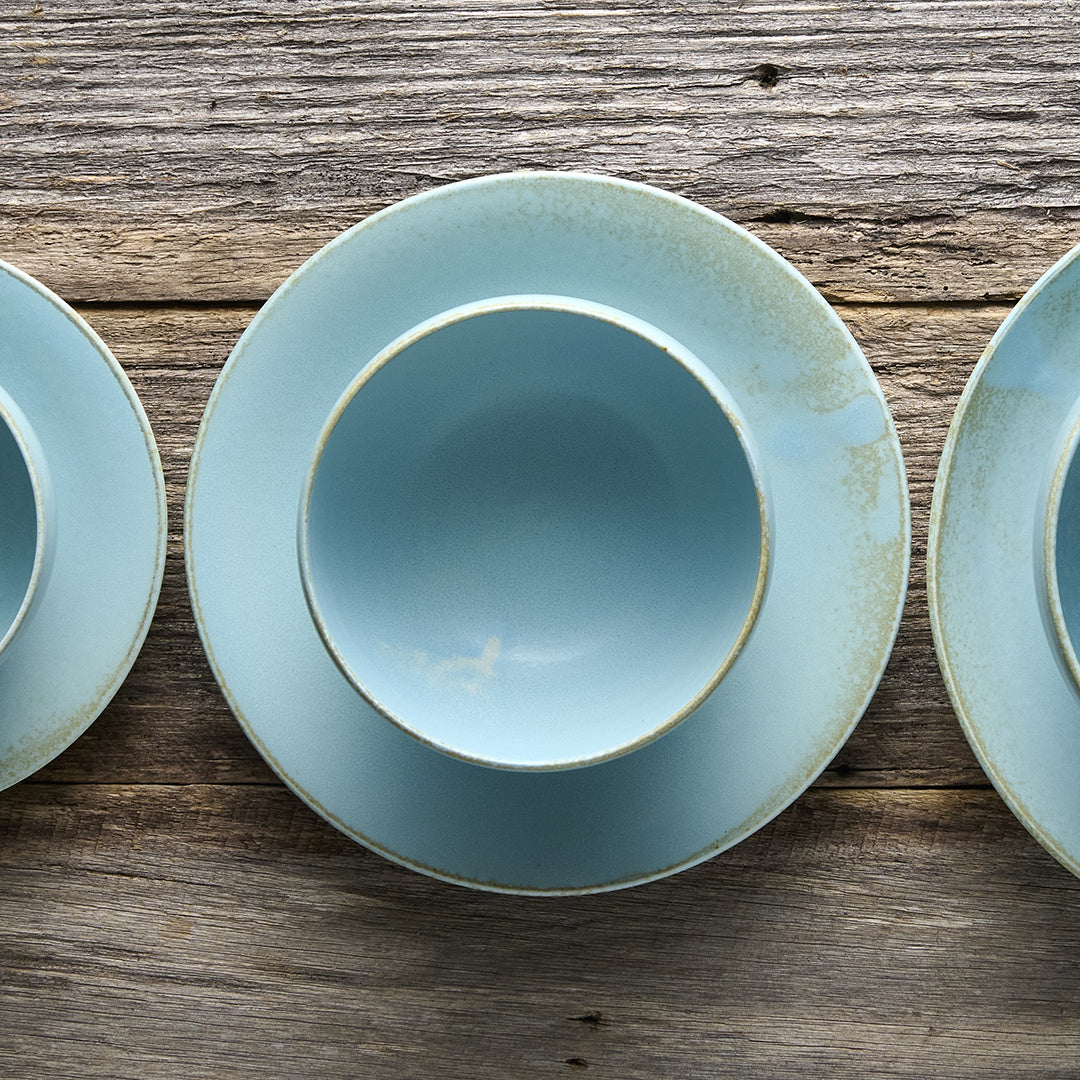Tea Cup 8cm 120ml Soda Blue Glaze