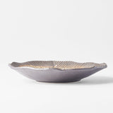 Plate Leaf Shape 16cm Akane Grey Glaze