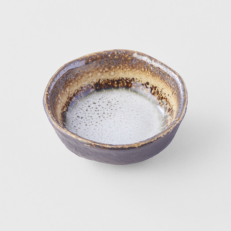 Sauce Dish 8cm Akane Grey Glaze