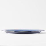 Plate Organic Flat 25.5cm Sapphire Blue Glaze