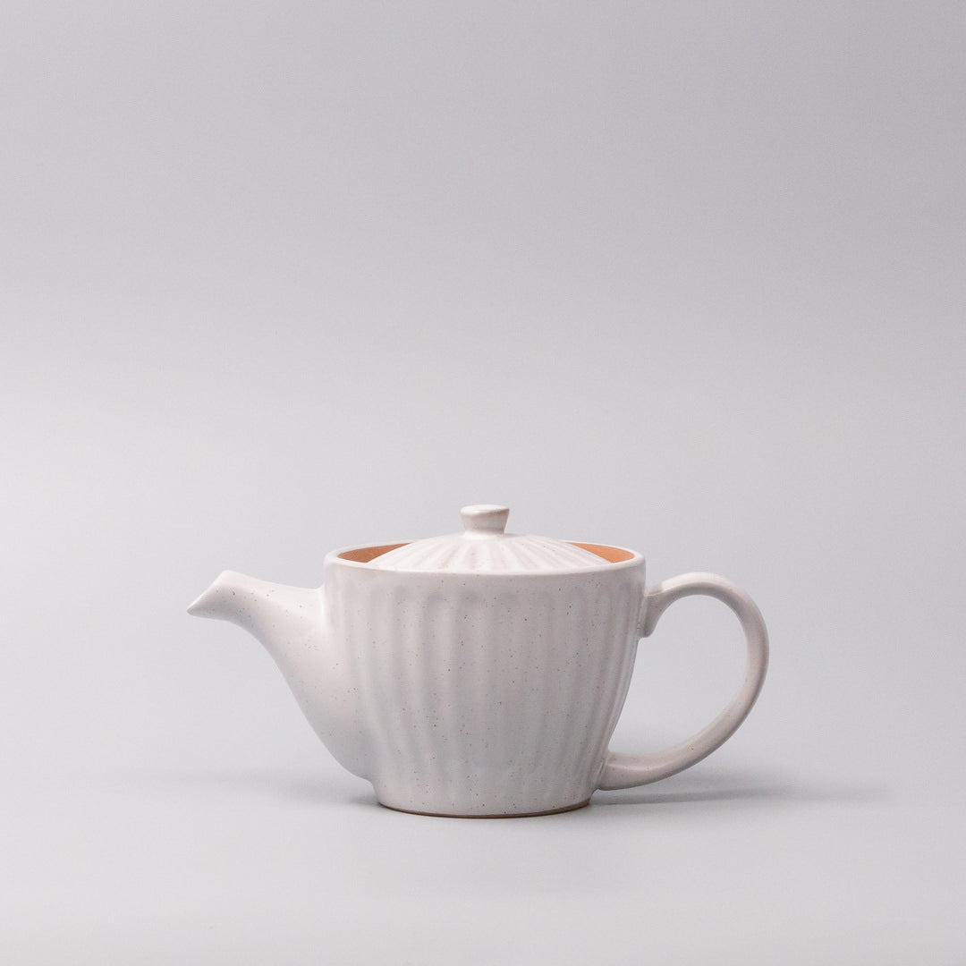 Teas & Accessories: Teapot 480ml Speckled White Ridge Glaze