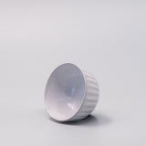 Disposable Cups: Tea Cup Ridged 150ml Speckled White