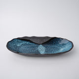 Buffets & Sideboards: Organic Platter Oval 32cm Storm Glaze