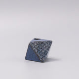 Vase Triangular Indigo Wave 130ml