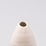 Vase Pinecone 10H White Yuzen