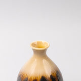 Teas & Accessories: Sake Jug 300ml Black Gloss Sunflower Drip Glaze