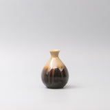 Teas & Accessories: Sake Jug 300ml Black Gloss Sunflower Drip Glaze
