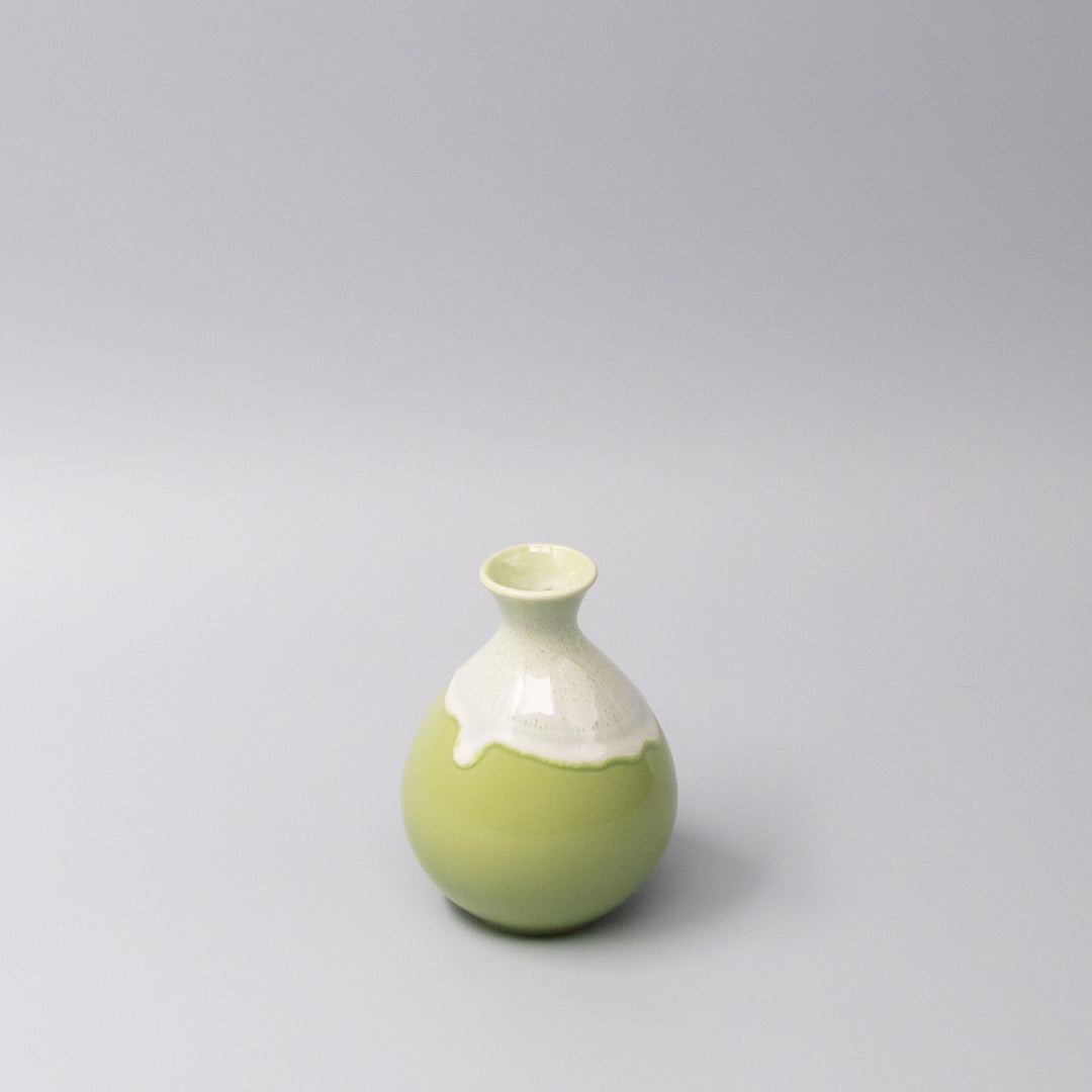 Condiments & Sauces: Sake Jug 300ml Pistachio White Drip