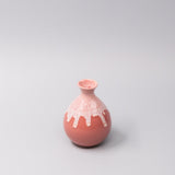 Teas & Accessories: Sake Jug 300ml Pink White Drip Glaze