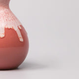Teas & Accessories: Sake Jug 300ml Pink White Drip Glaze