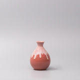 Teas & Accessories: Sake Jug 300ml Pink White Drip Glaze