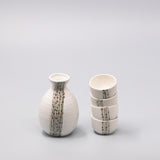 Oven Mitts & Pot Holders: Sake Set for Four 330ml White Abacus Glaze