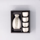 Oven Mitts & Pot Holders: Sake Set for Four 330ml White Abacus Glaze