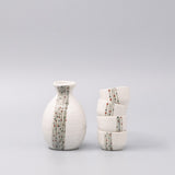 Oven Mitts & Pot Holders: Sake Set for Four 330ml White Abacus Glaze