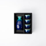 Candles & Diffusers: Sake Set for Four 330ml Cobalt Teal Glaze