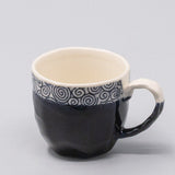 Disposable Cups: Mug in a Gift Box 260ml Navy Spiral Band Glaze