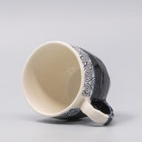 Disposable Cups: Mug in a Gift Box 260ml Navy Spiral Band Glaze
