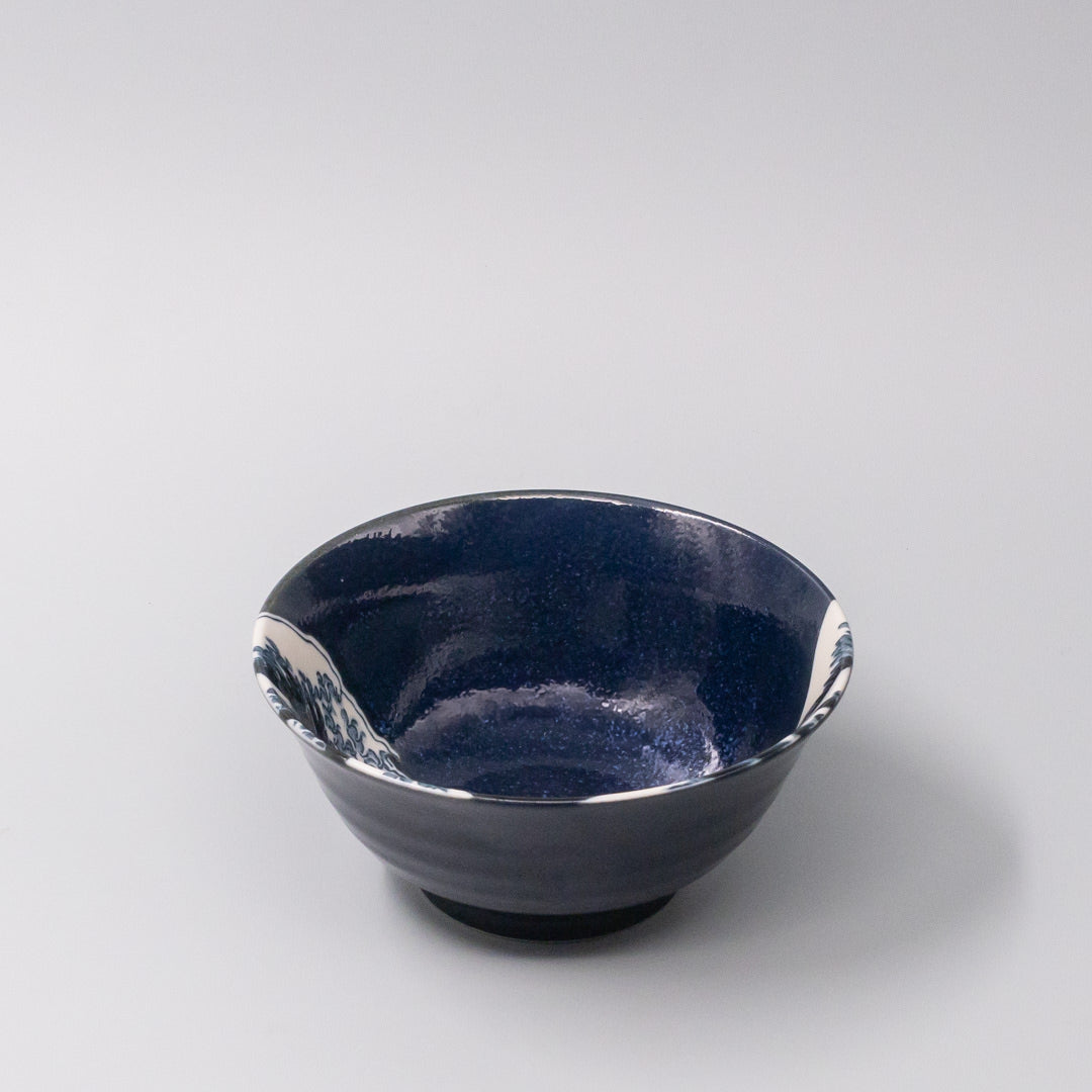 Rice Bowl 15cm Hokusai Great Wave Design